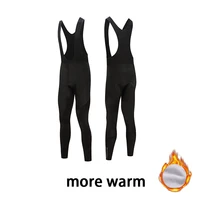 full black cycling pants winter thermal fleece long cycling bib pants mtb bike tights bicycle racing trousers for menwomen