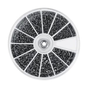 Набор маленьких винтовых гаек M1M1.2M1.4M1.6, 600 шт., набор винтовых гаек с полукруглой головкой и крестообразным винтом, Набор шестигранных гаек для ремонта часов-очки, материнской платы