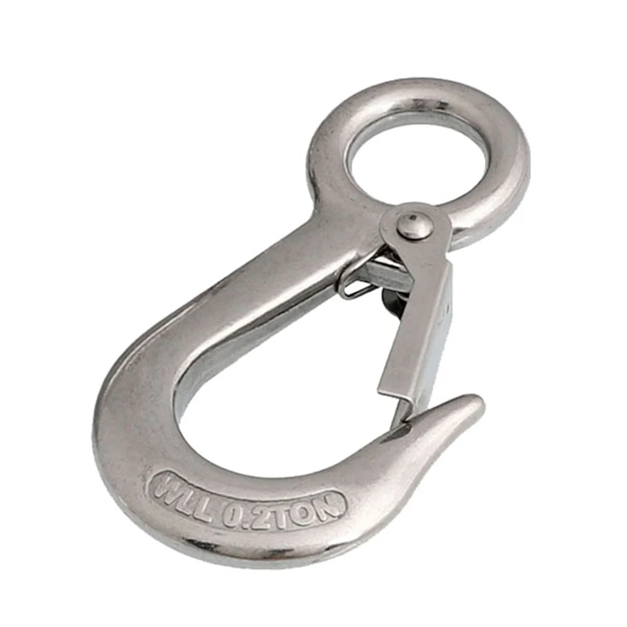 Грузовой крючок с фиксированным глазом 0 2 T предохранительной защелкой из
