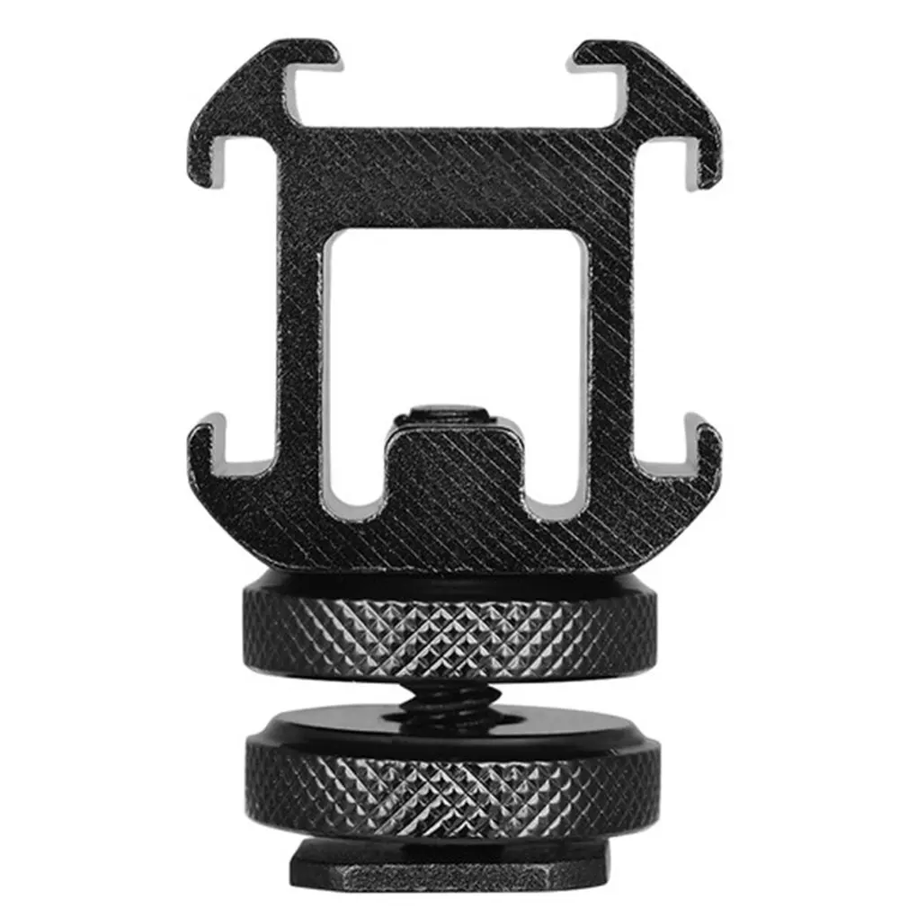 Three-head Hot Shoe Base Adapter On-camera Mount Adapter For