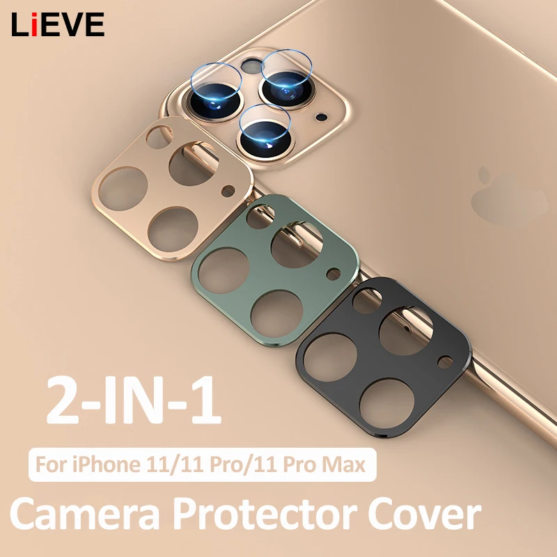 Для iPhone 11 Pro Max пленка из закаленного стекла задняя крышка объектива камеры металлическое защитное кольцо чехол для iPhone 11 защита экрана