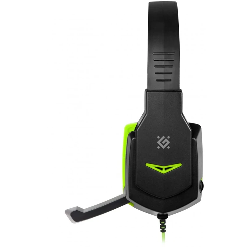 Гарнитура Defender Warhead G 320 black/green проводная 20 20000 Гц 32 Ом 94 дБ 16000 48 2x mini jack 40 мм|Наушники