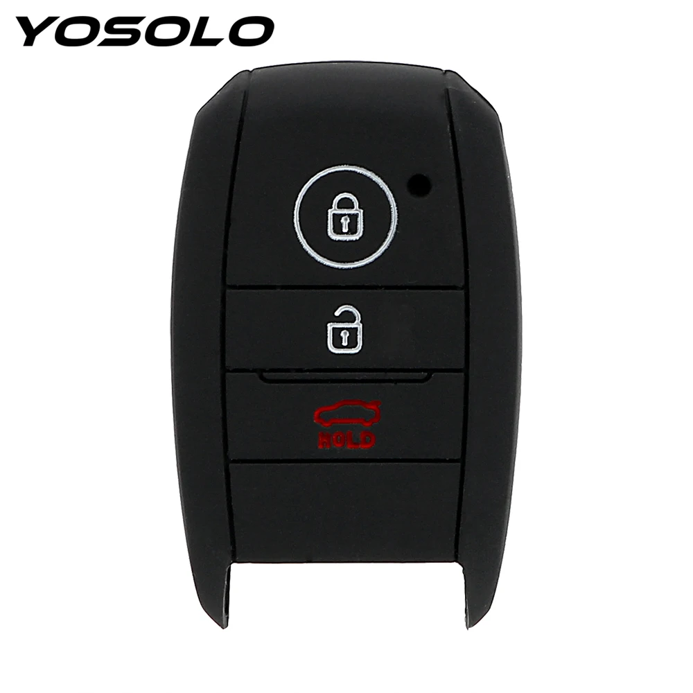 YOSOLO сменный силиконовый чехол для ключей, защитный чехол для ключей автомобиля, чехол для kia rio sportage ceed sorento cerato K2 K3 K4 K5