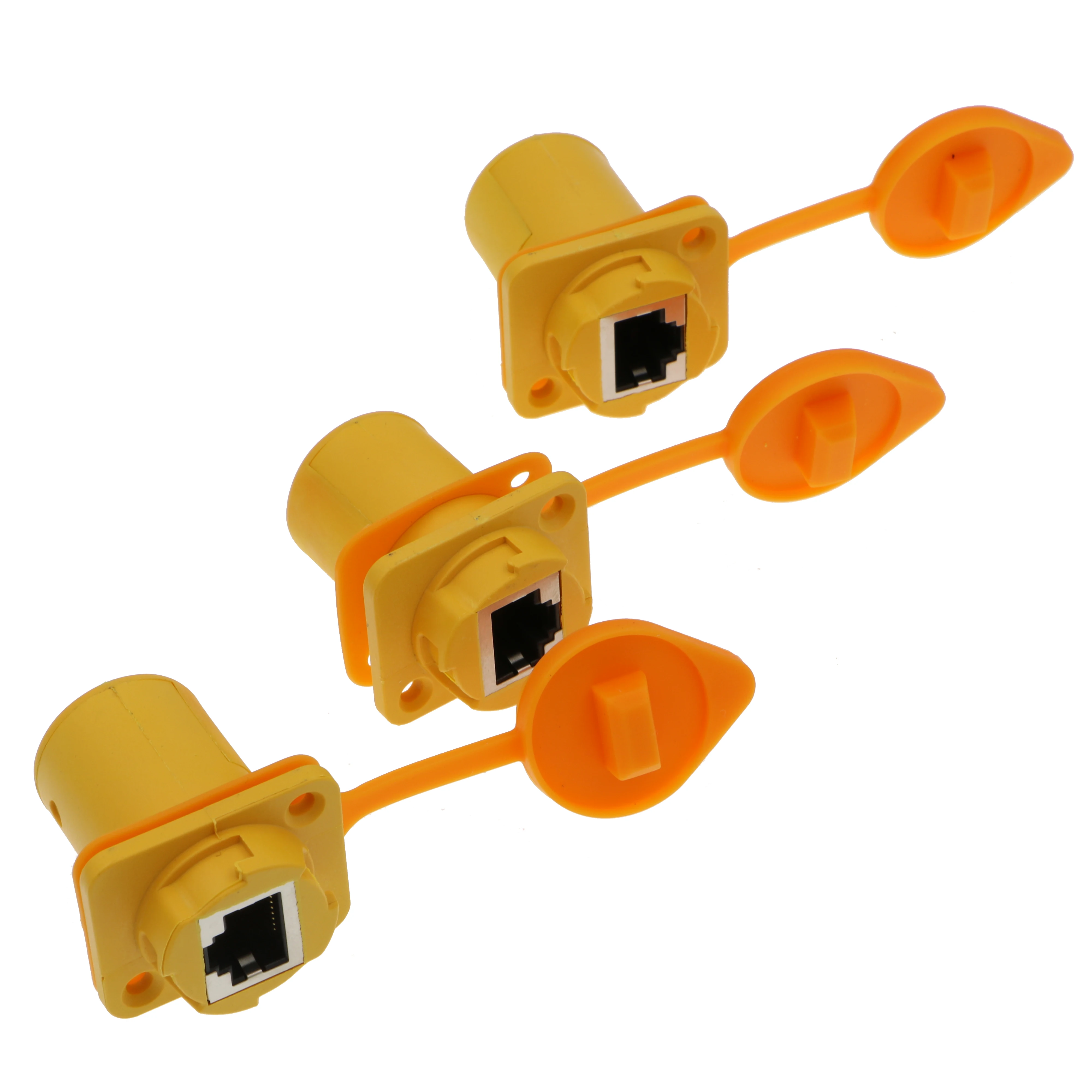 Кабели Alvin 3 шт. RJ45 разъем IP65 панель Ethernet водонепроницаемый разъем|connector ip65|ip65