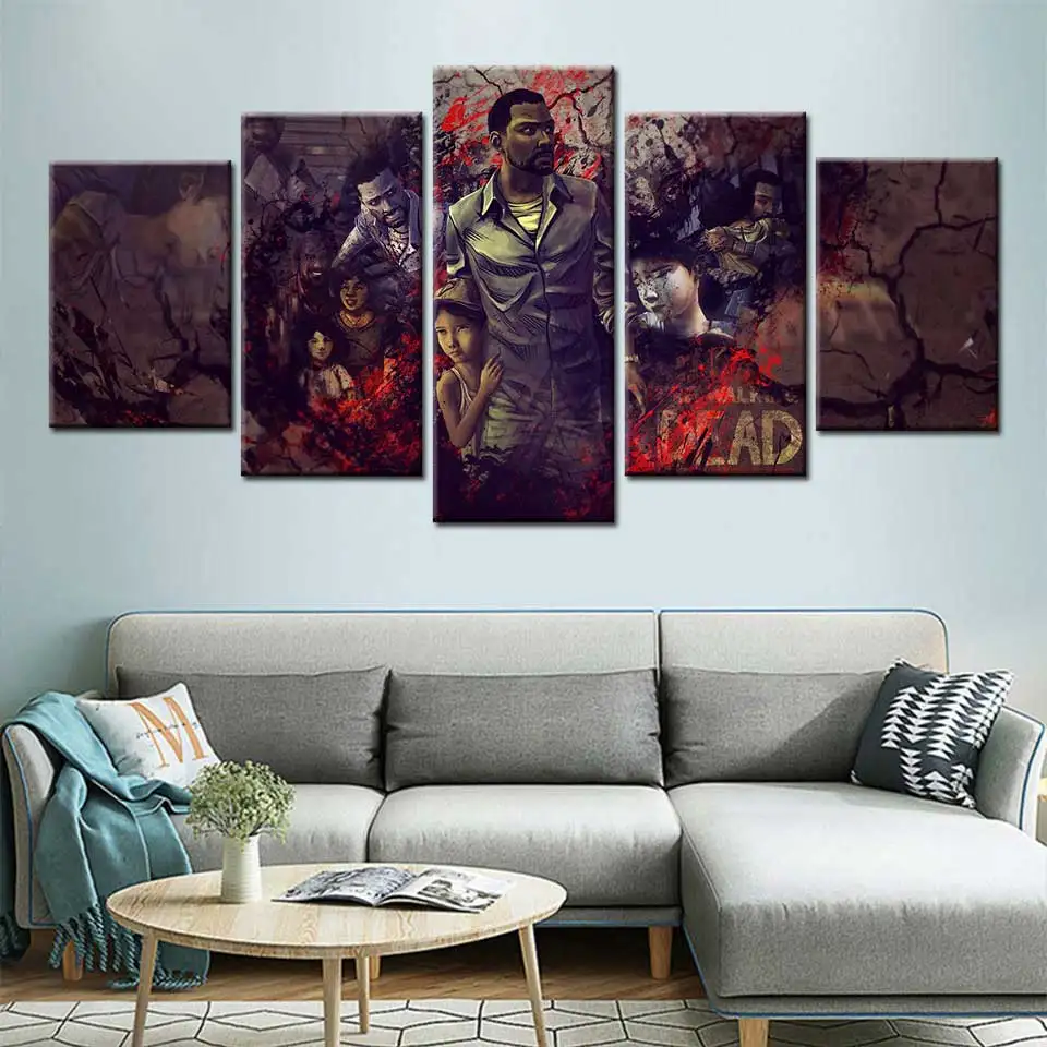 5 шт. настенные картины Ходячие мертвецы | Дом и сад