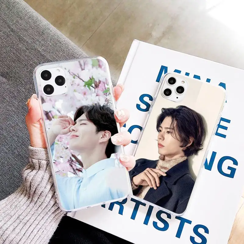 

Bogummy Park Bo Gum stars Phone Case Transparent for iPhone 7 8 11 12 13 mini pro X XS XR MAX Plus