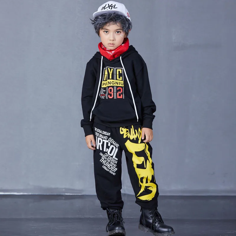 Костюмы в стиле хип-хоп детская одежда для выступлений джаз Уличная Одежда