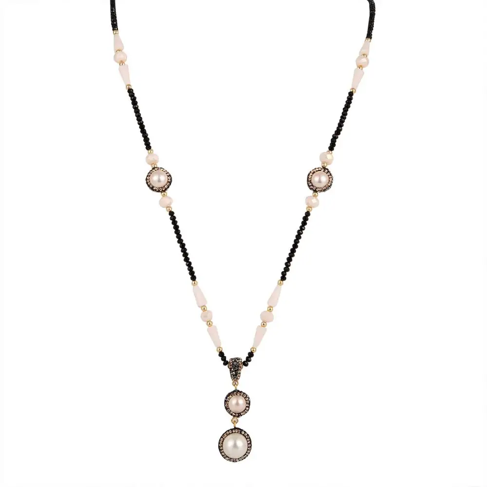 Женская Длинная цепочка на свитер очаровательные украшения ручной работы