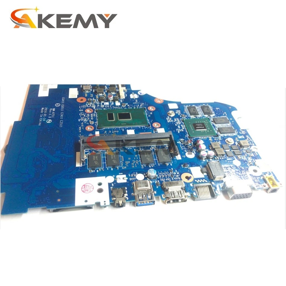 

Akemy NM-A751 Motherboard For Lenovo 310-15ISK 510-15ISK Notebook Motherboard CPU I5 6200U GPU GT940M 4G RAM 100% Test