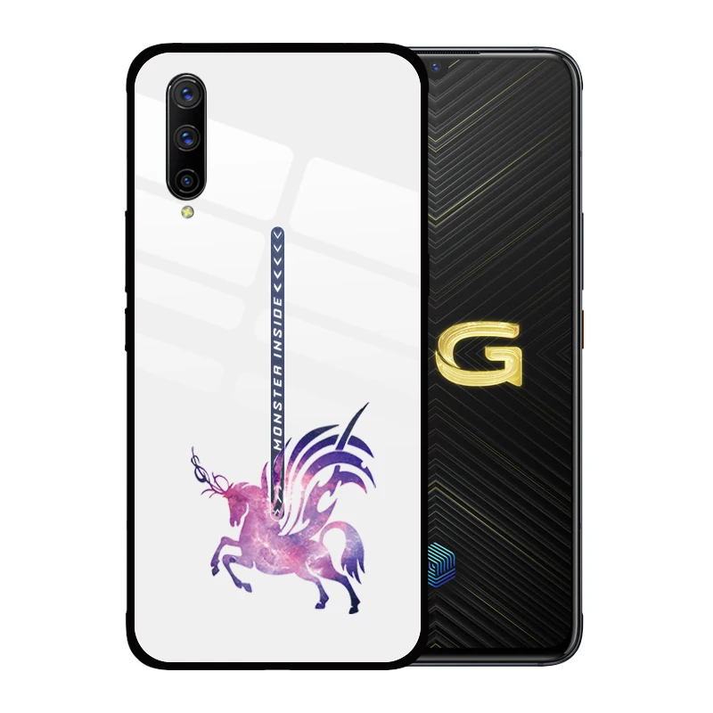 Роскошный чехол для телефона из закаленного стекла с изображением лошади