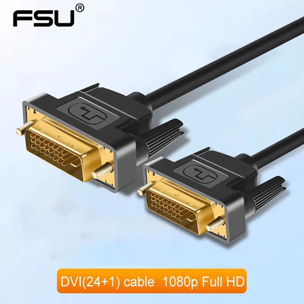 Высокоскоростной кабель DVI 1 м 8 2 3 позолоченный штекер 1080p для ЖК DVD HDTV XBOX