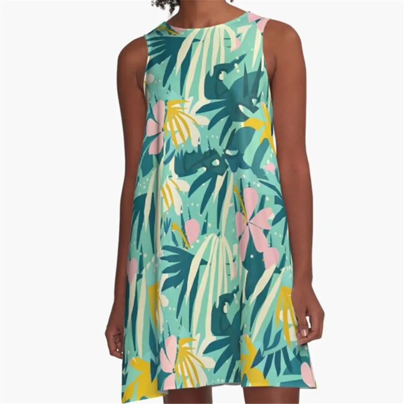 

Fashion Women summer dresse evil Eye mandala Printed A-Line Boho Dress for women harajuku Sexy ladies mini short beach dress