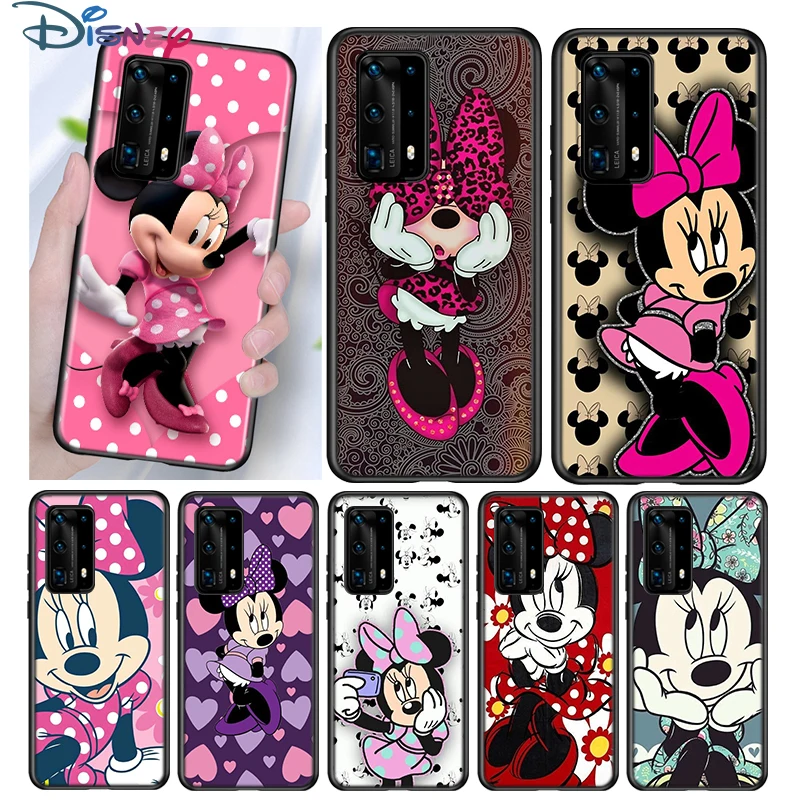 Минни Маус Силиконовый чехол для Huawei P40 P30 P20 Pro P10 P9 P8 Lite E Plus 2019 2017 5G задней панели