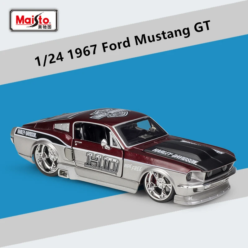 Maisto 1:24 1967 Ford Mustang GT сплав модель автомобиля ремесла Коллекция украшения игрушки инструменты подарок