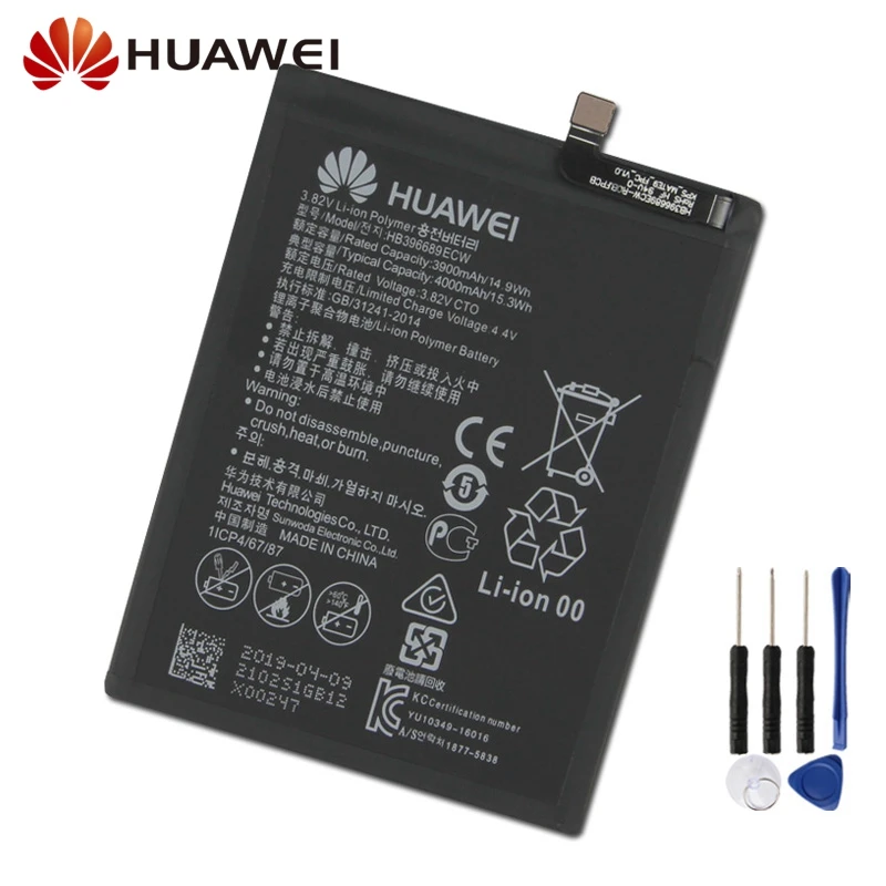 Оригинальная сменная батарея для телефона huawei mate 9 mate 9 Pro Honor 8C Y9 версия HB396689ECW аккумуляторная батарея 4000 мАч