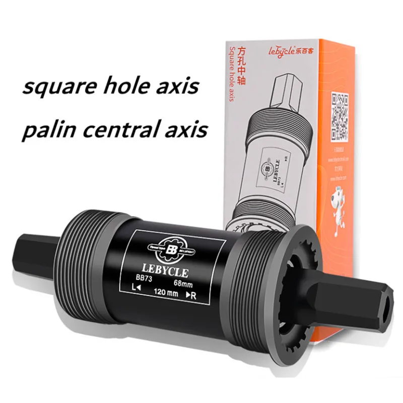 

Lebycle MTB Bicycle Bottom Bracket 68*110.5 113 116 118 120 122.5 124 126mm Square Road Mountain Bike Palin Central Axis Parts