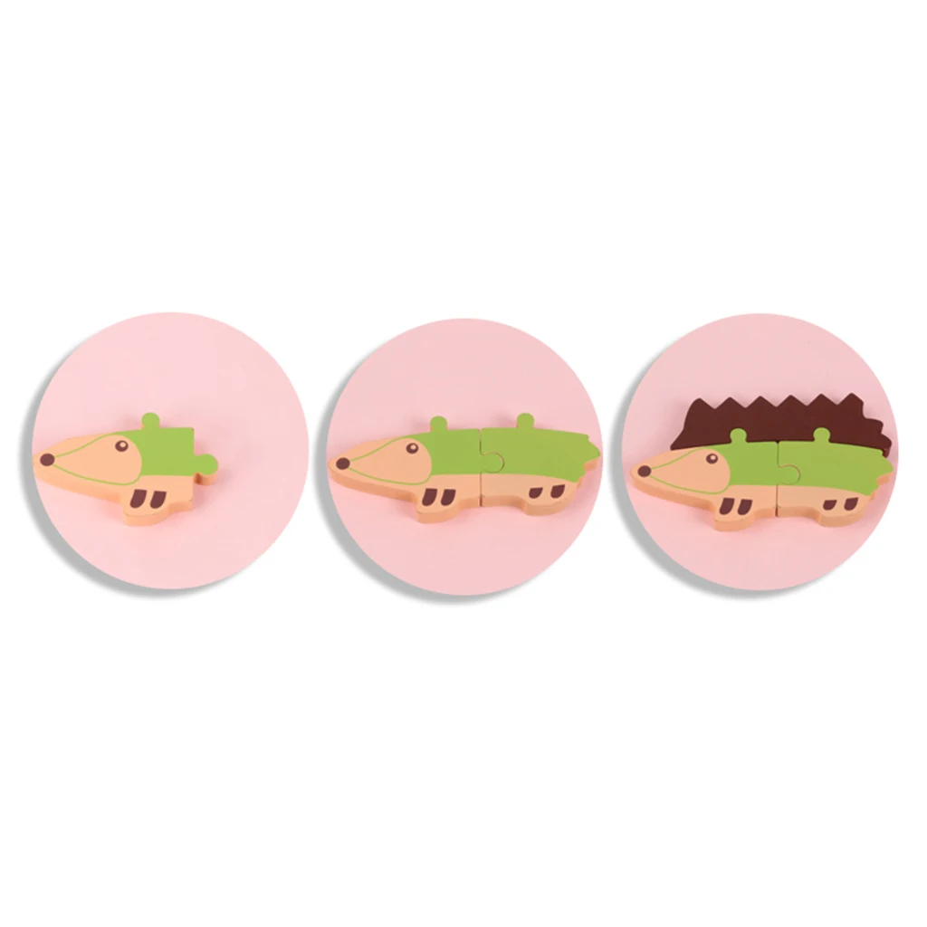 

Hedgehog Shaped Balance Wood Building Blocks Stacking Game Toys