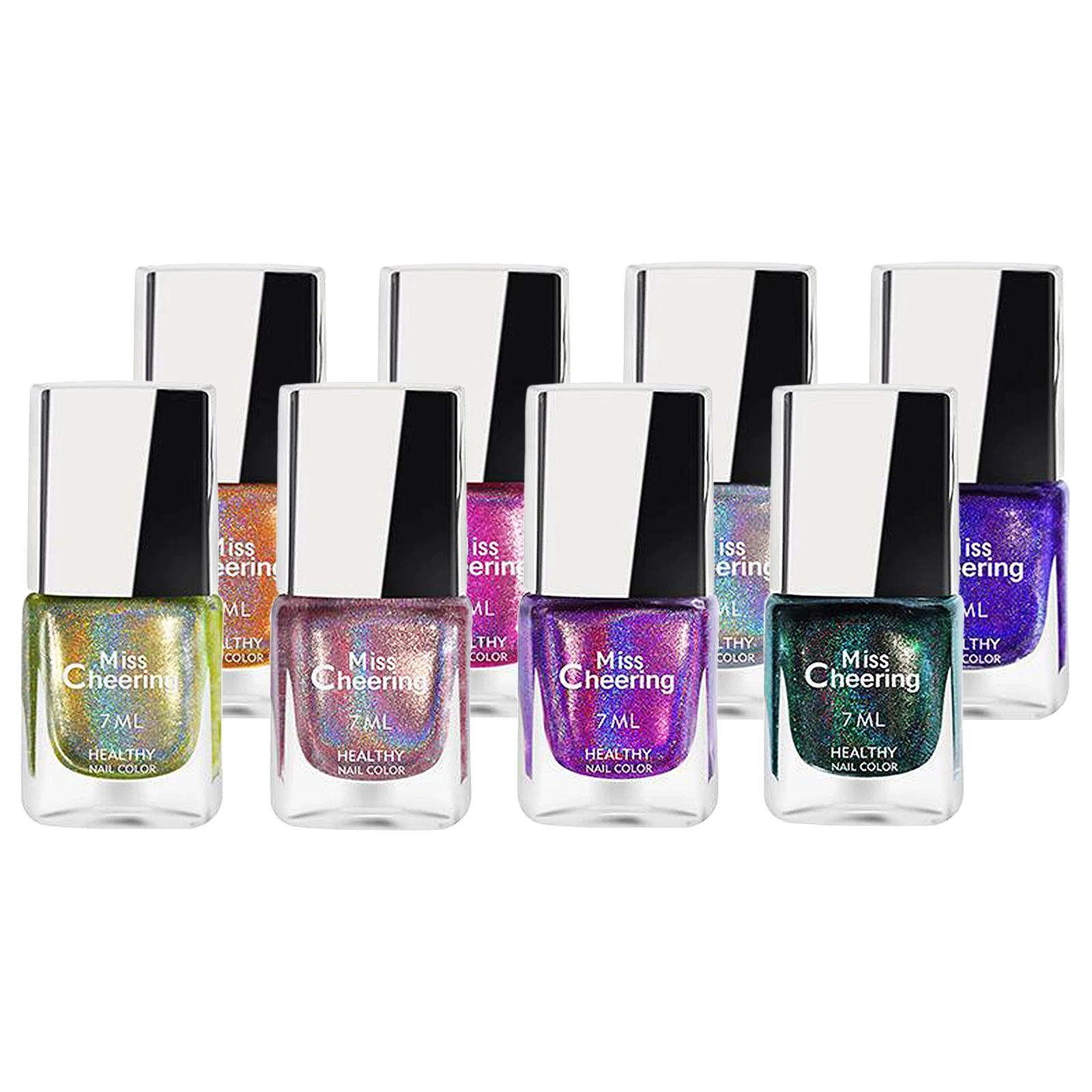 

Sequins Glitter Holographic Glitter Cosmetic Nail Art Gel Polish 7ml