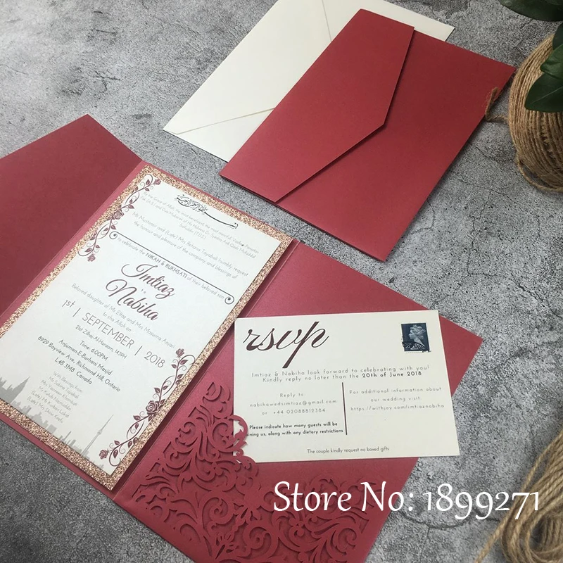 Высокое качество роскошные индивидуальные золотые металлические свадебные