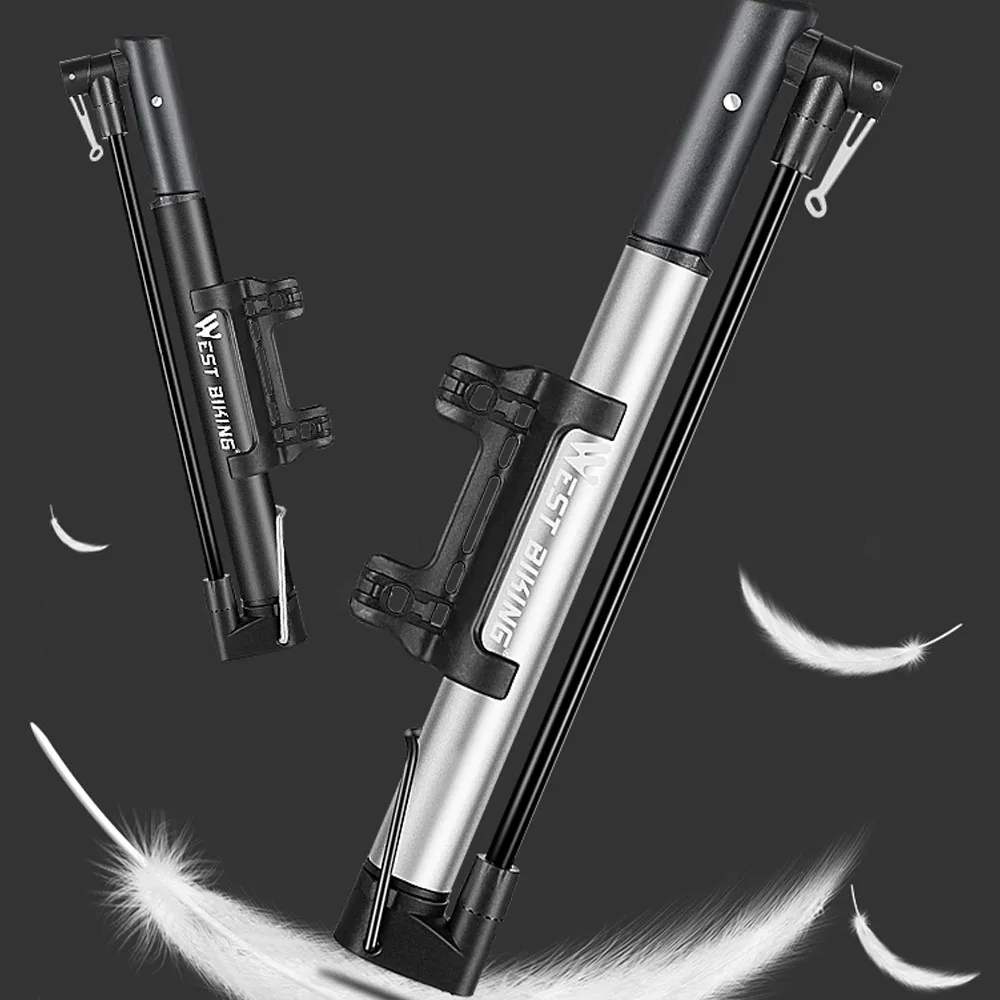 WEST BIKING ножной насос подкачки шин алюминиевый сплав высокого Давление воздушный