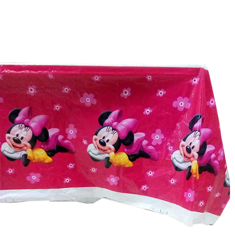 Скатерть Минни Маус декоративная пластиковая скатерть для празднования дня