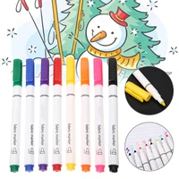 8 colors diy fabric and t shirt liner marker pens textile paint cloth pigment writing painting supplies colorful fabric pen