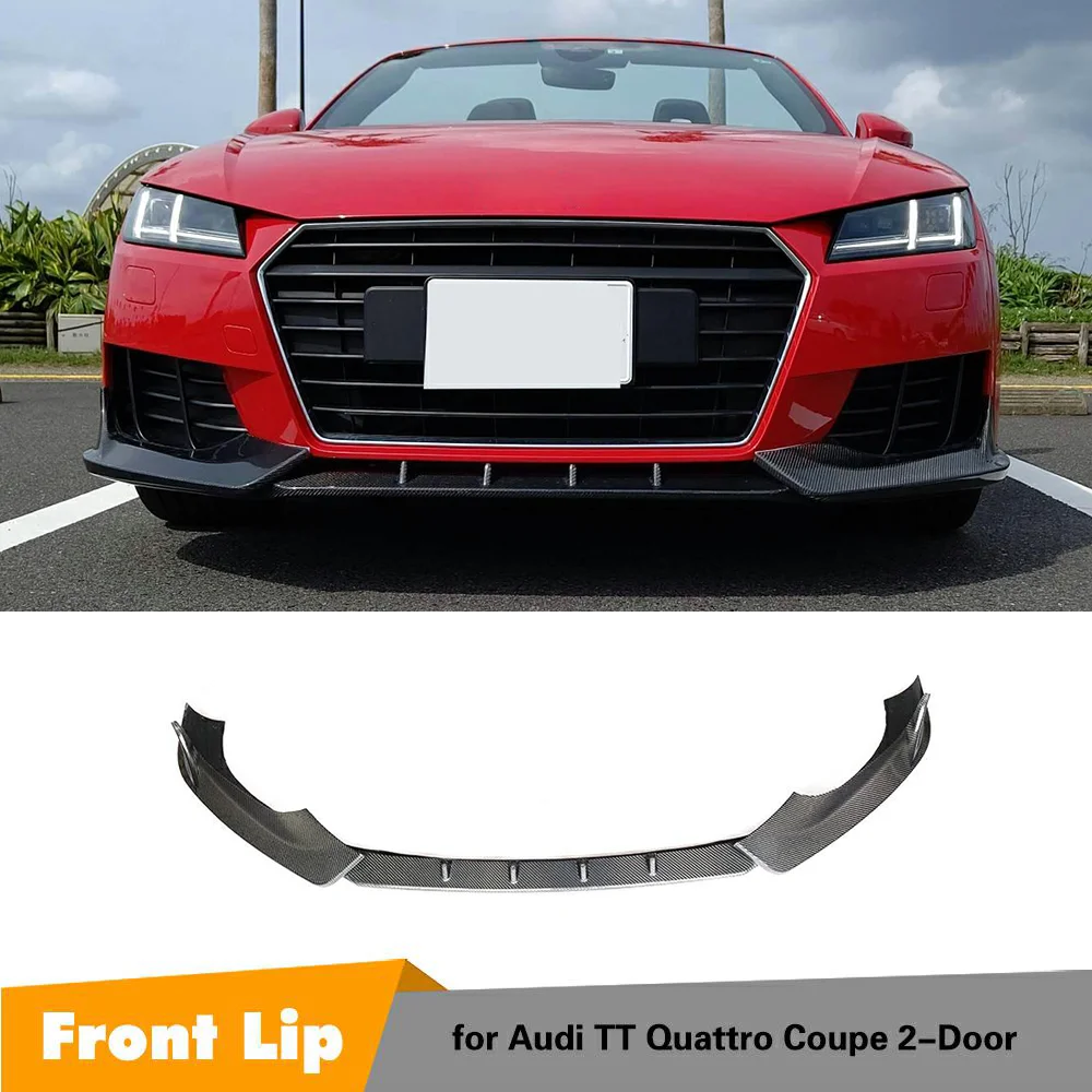Углеродное волокно передний бампер для Audi TT стандартный диффузор 2015 2016 2017 2018 |