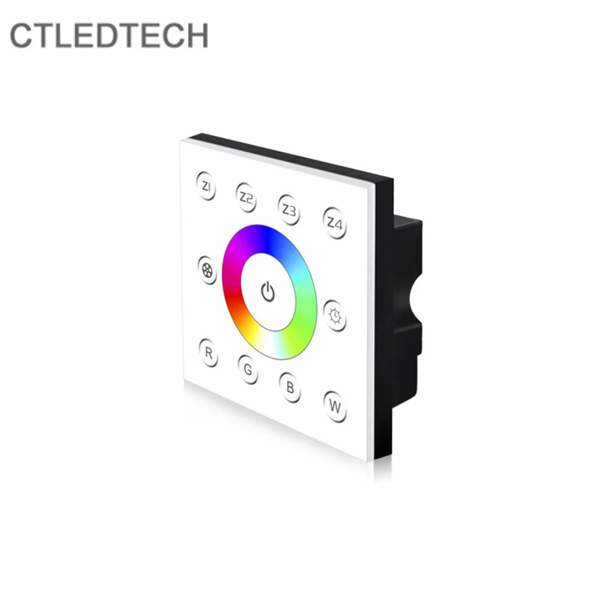 Цветной диммер 86 типа P7 DMX512 RGB сенсорная панель управления 4 зонами для