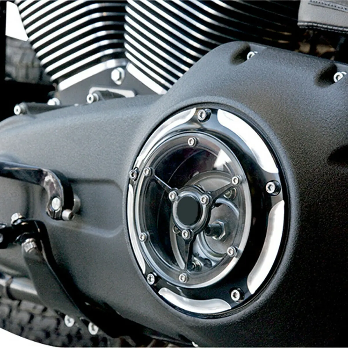Набор для очистки воздуха с прозрачной крышкой harley 2008-2009 Softail Cross Bones FLSTSB 2010-2015 Fat |