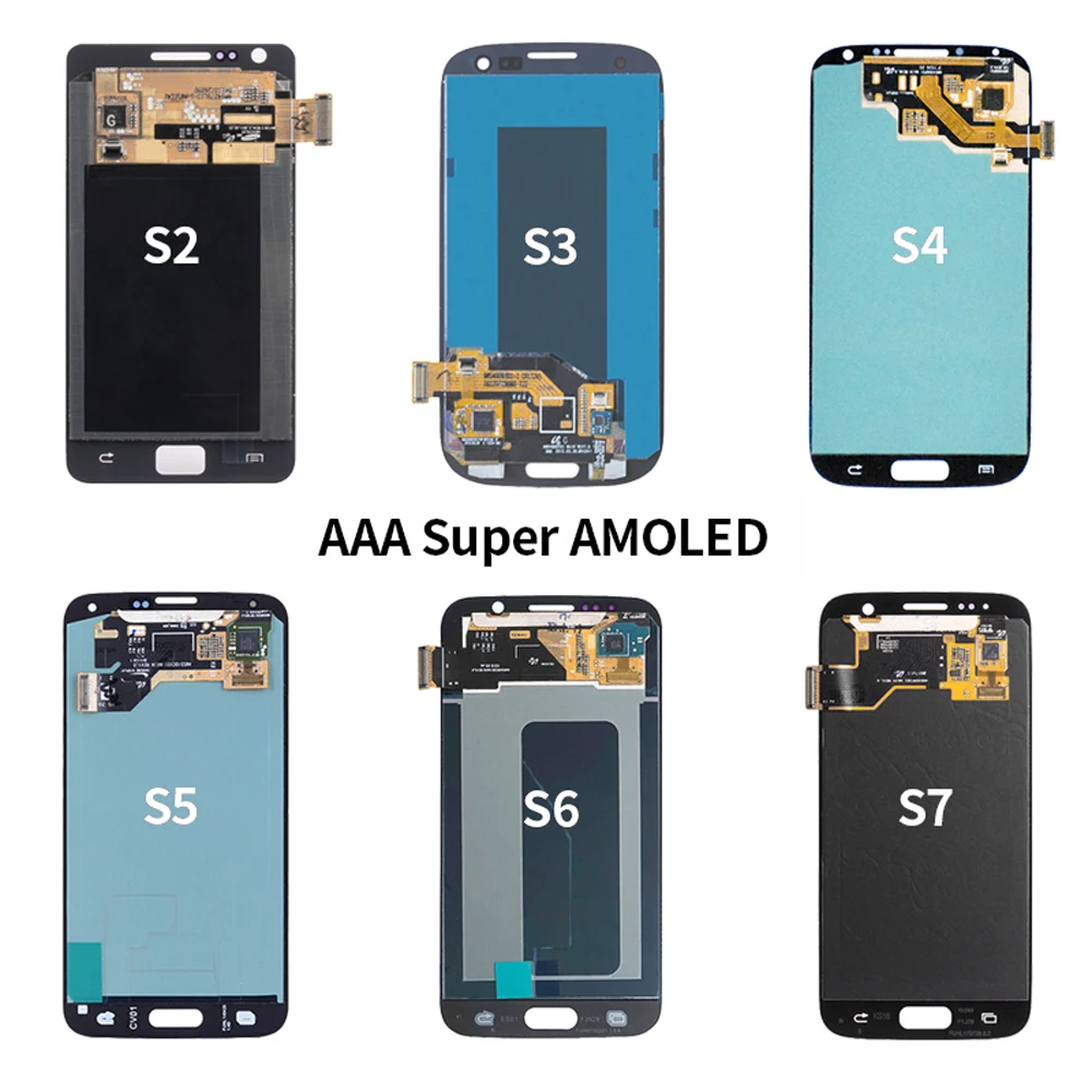Дисплейный модуль AMOLED для SAMSUNG Galaxy S7 S6 S5 S3 S4 S2 | Мобильные телефоны и аксессуары