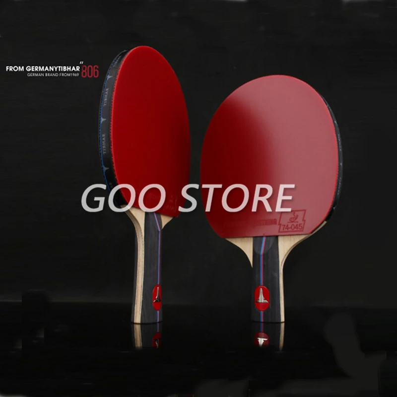 TIBHAR 806 Professional Table Tennis Racket Competition Ping Pong Paddle High Sticky Pimples-in Pingpong Bat with Bag