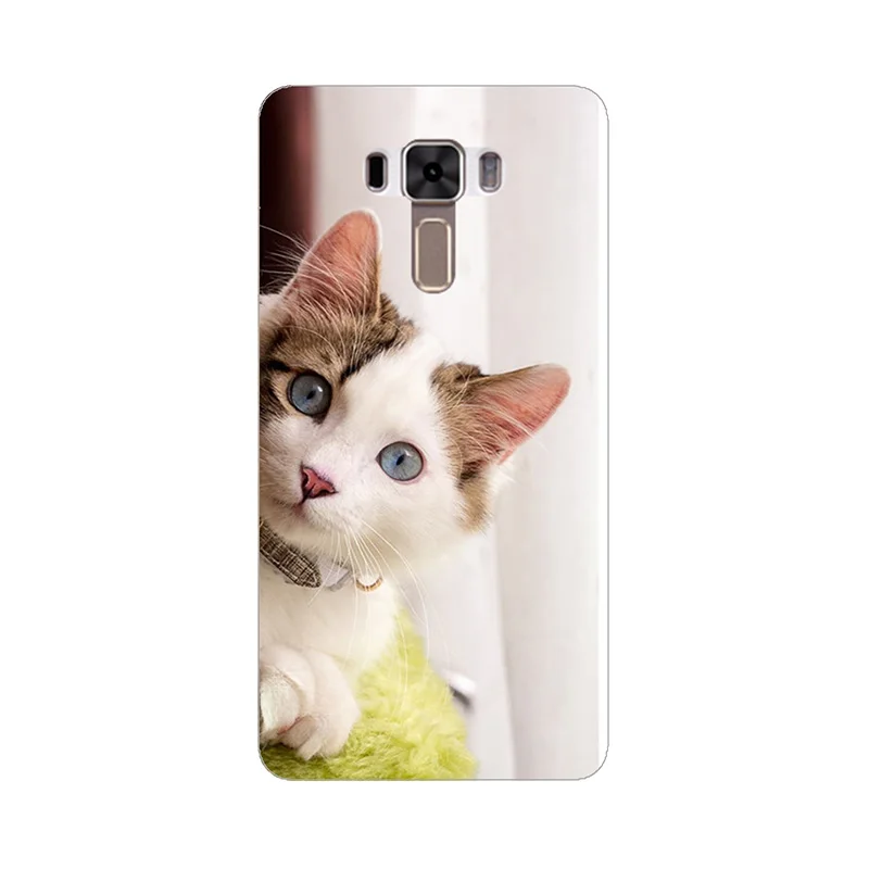 Чехол для ASUS Zenfone 3 ZE552KL с милым принтом животного кота чехол _ z012d 5 дюйма рельефный