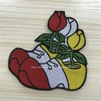 custom embroidery patches oeteldonk emblem iron on badge for cloth celebration party 100 embroidery area hot cut border