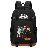 new high quality kawaii anime backpack my hero academia plus ultra boys girls kids student bookbags women men laptop travel bags