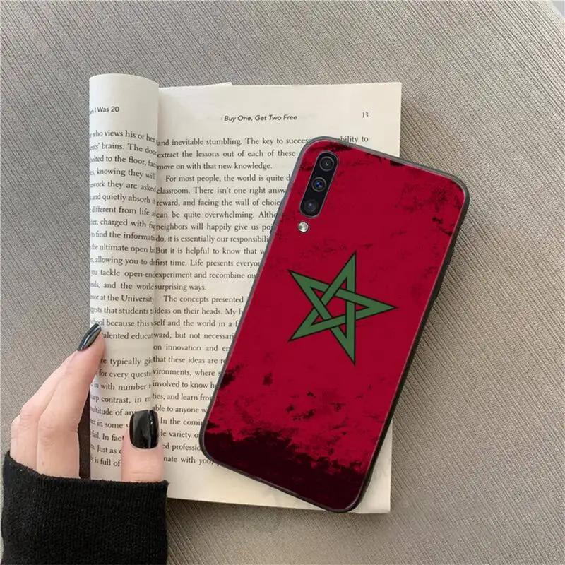

Morocco Flag Coat Of Arms Phone Case For Samsung galaxy S 9 10 20 A 10 21 30 31 40 50 51 71 s note 20 j 4 2018 plus
