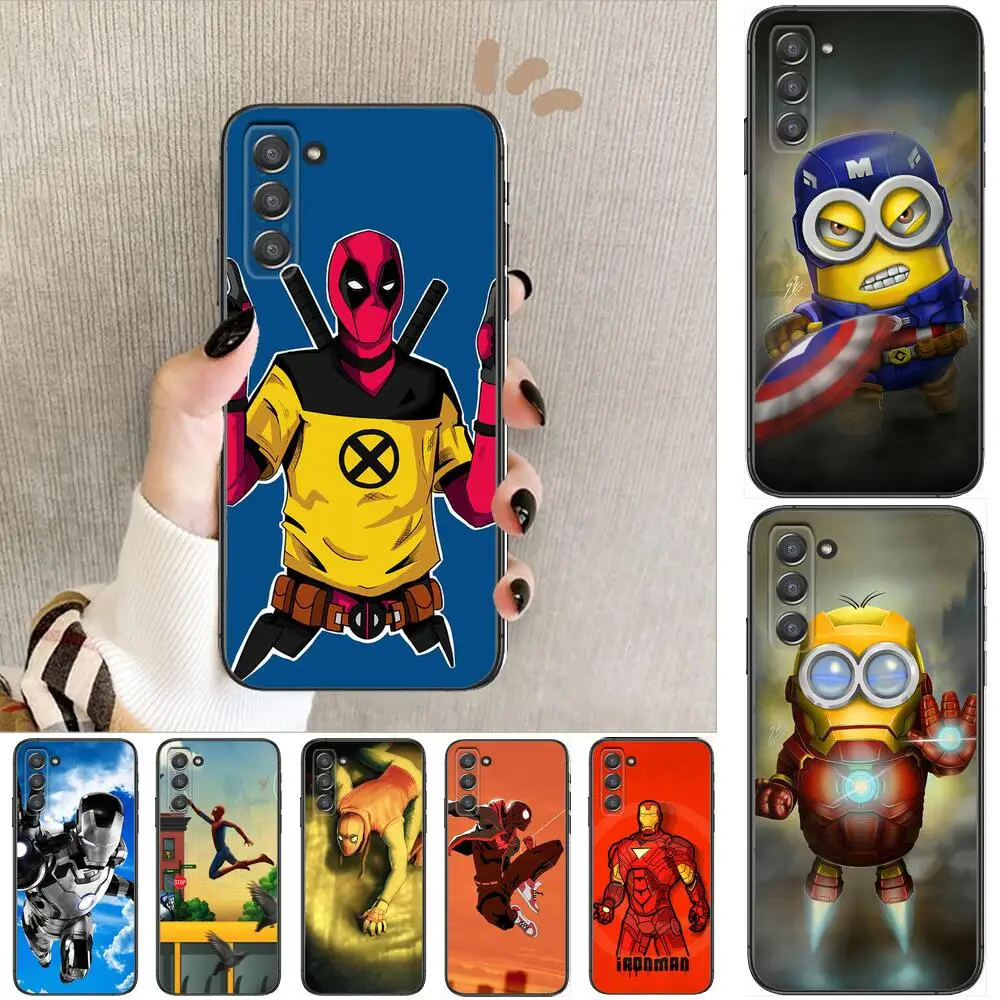 

iron Man Deadpool Ghost Rider Phone cover hull For SamSung Galaxy S8 S9 S10E S20 S21 S5 S30 Plus S20 fe 5G Lite Ultra black soft