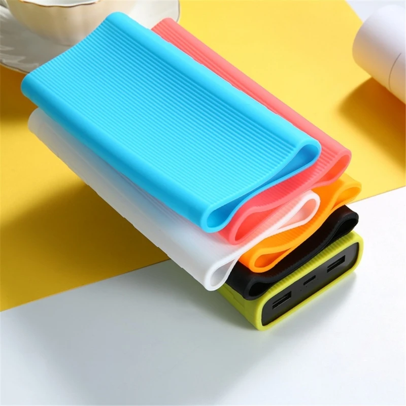 Power Bank Case For Xiao mi Silicone Cover 20000mAh External Battery Pack for PLM07ZM/PB2050ZM/PLM18ZM |