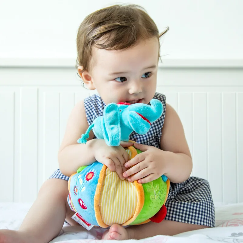 FISHER PRICE Детский слон детский ручной шар плюшевая кукла игрушка Новорожденный