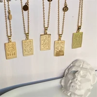12 constellation zodiac sign 2021 vintage zodiac necklace for women gold stainless steelnecklace leo cancer virgo libra chains