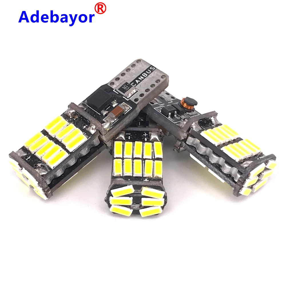 50 шт. Акция 10 W5W Canbus автомобильный внутренний светильник 194 501 Led 26 4014 детской лампы