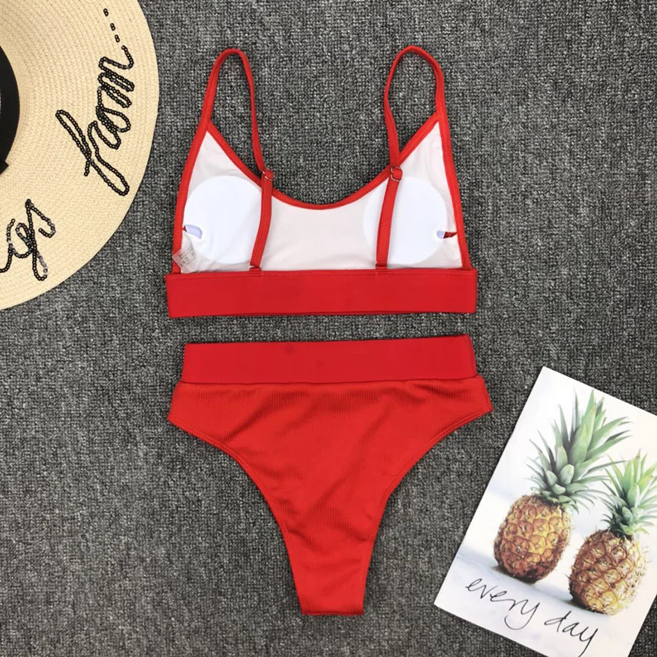 

women's high-waist swimsuit woman high women's bath 2020 bikini