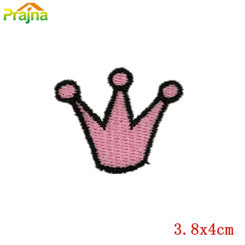 Нашивки с утюгом мультяшная Милая корона Пришивные наклейки ткань сделай сам для