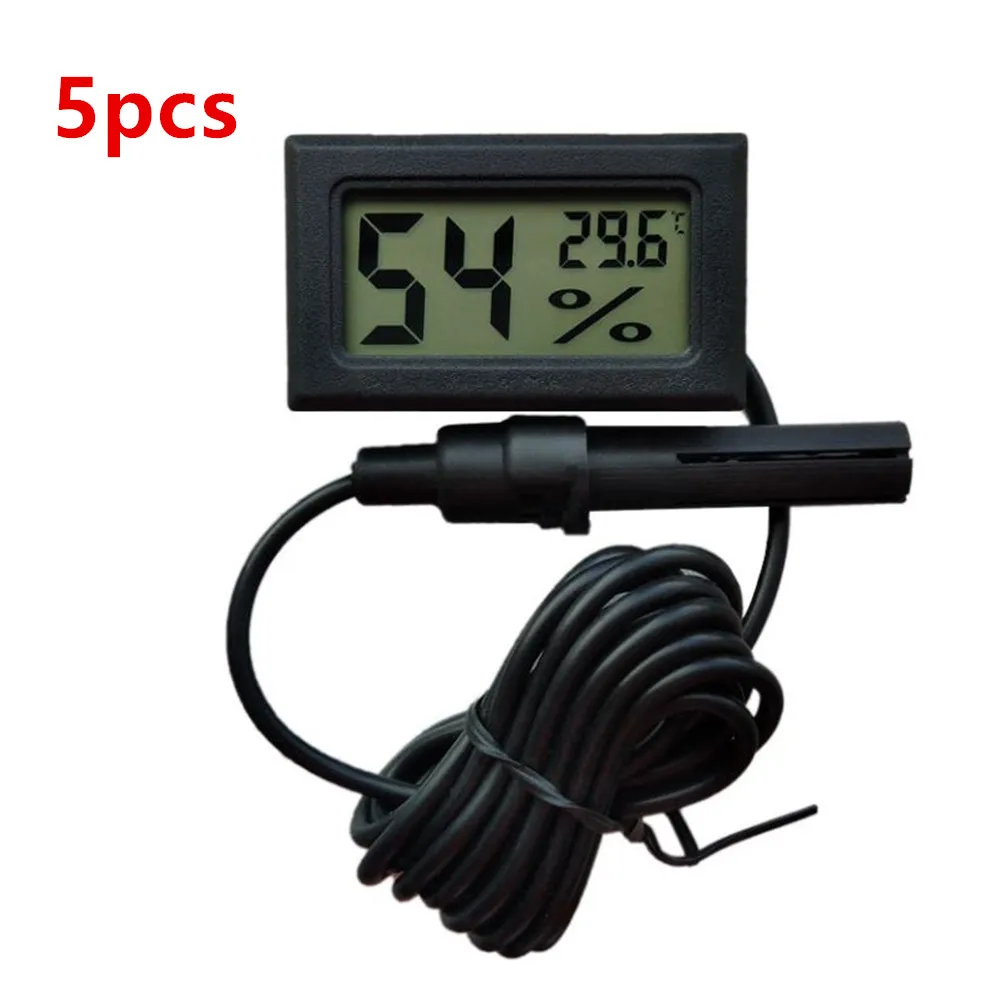 

10PCS Mini Convenient Digital LCD Thermometer Sensor Hygrometer Gauge Refrigerator Aquarium Monitoring Display Humidity Detector