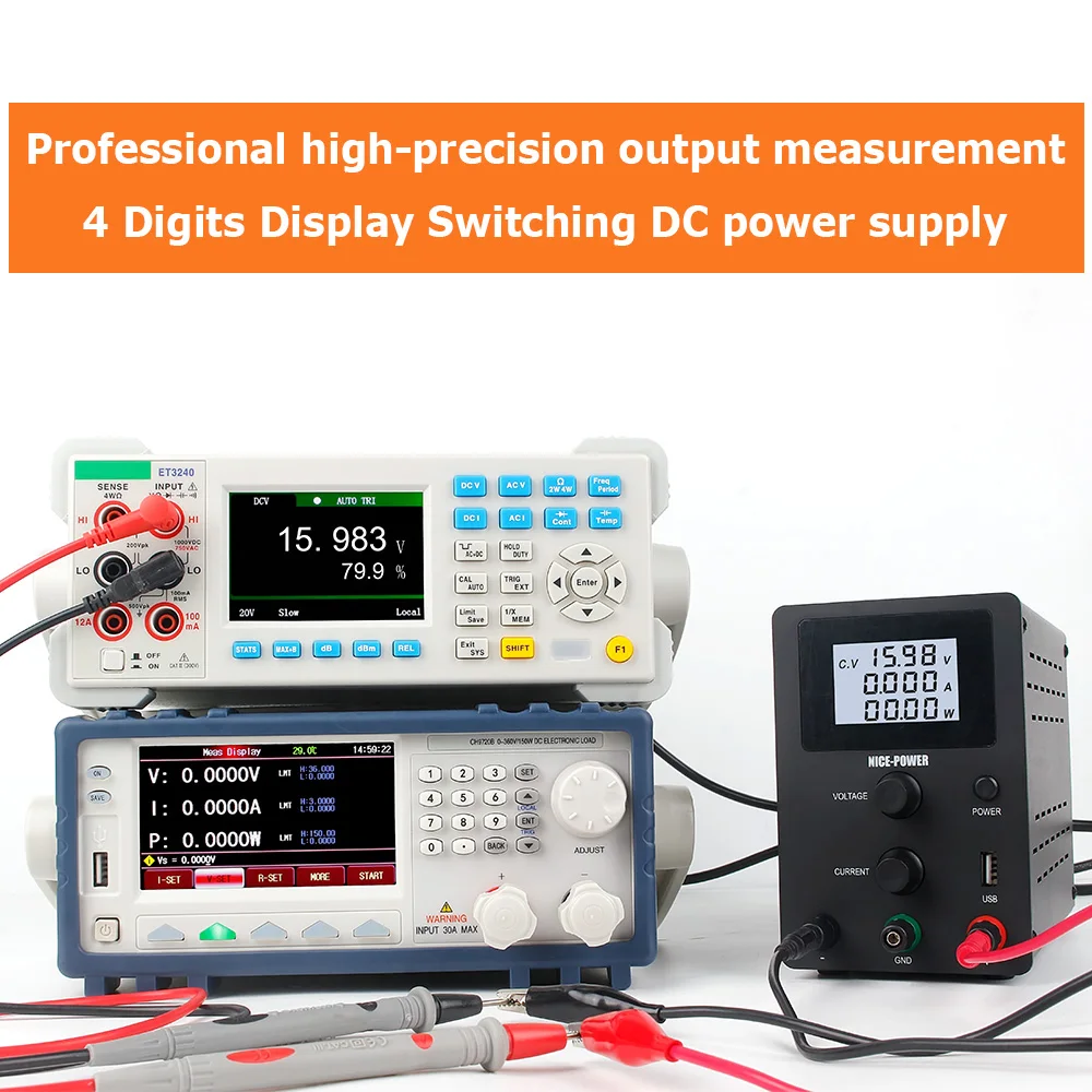 

30V 10A Mini 4 Digits Laboratory Dc Switching Power Supply Adjustable 60V 5A With USB Interface For Phone Repair PCB 120V 3A