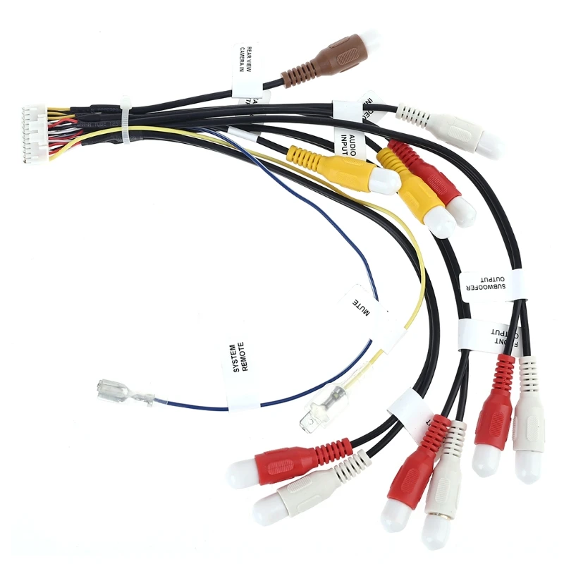 

1 шт. 24Pin заглушка автомобильного стерео радио RCA Выход жгута проводов соединительный кабель с адаптером для AVIC-F900BT для AVICF90BT