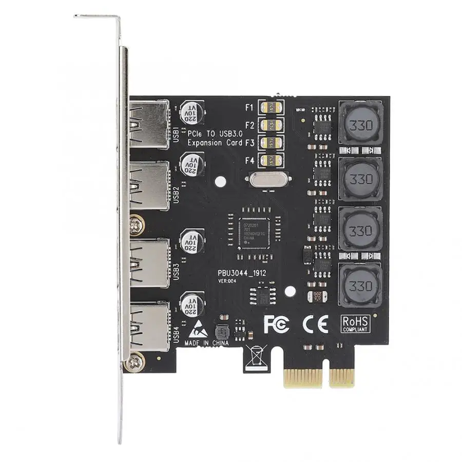Плата расширения для ПК USB 3 0 PCI E 4 порта адаптер чипа NEC высокая скорость передачи