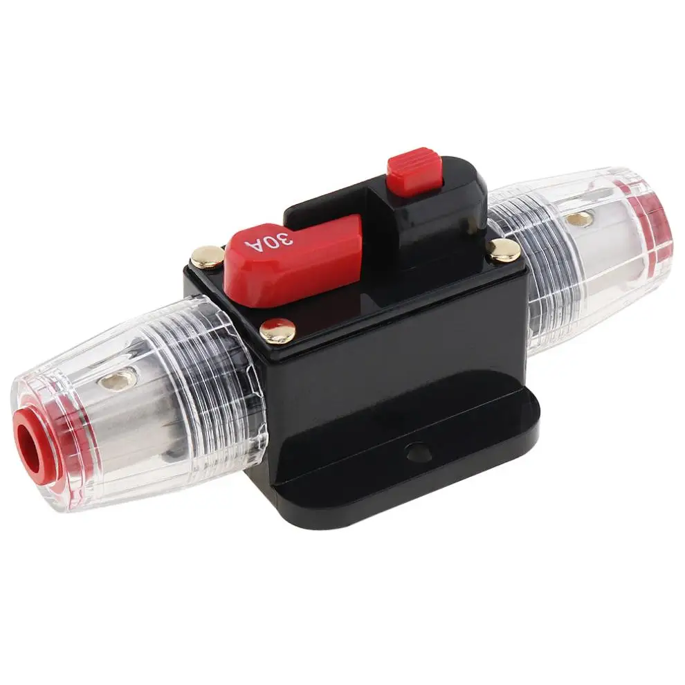 30A автомобильный аудио выключатель ручной переключатель сброса держатель