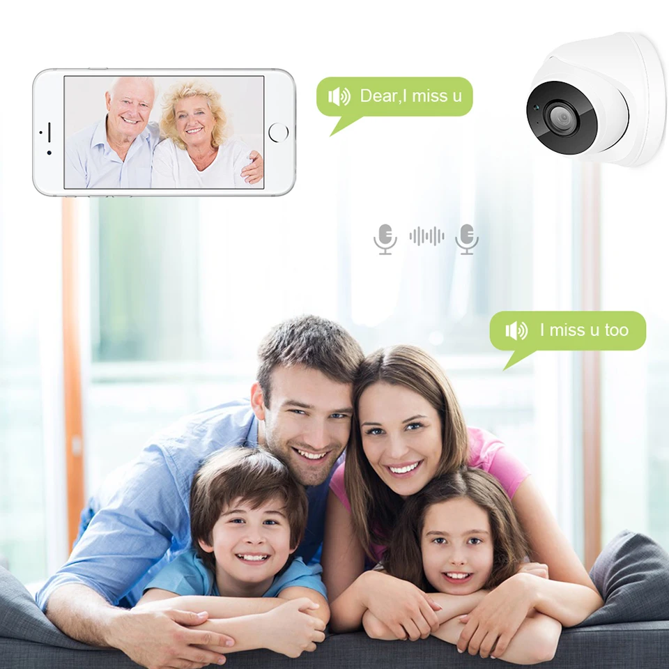 ANRAN Wifi камера IP 1080P камера видеонаблюдения домашняя HD двухсторонняя аудио беспроводная камера безопасности Onvif