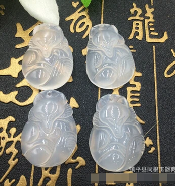 1101 + 1 шт натуральный лед Бразилия подвеска белый камень ожерелье с новой лисой |