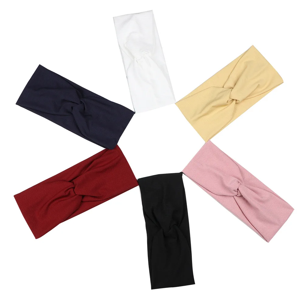 

New Fashion Hairband Ladies Solid Headband Hair Woman Sports Running Sweat Absorption Head Bands for Women Accessories